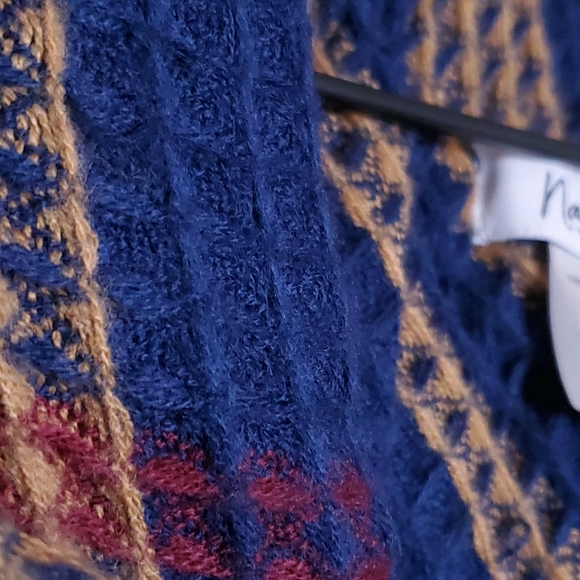 Nanette Lepore Plaid Blanket Poncho OSFA - Picture 6 of 16